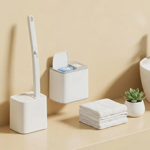 Replaceable Hygienic Toilet Brush with Built-in Disposable Cleaner The Life Shortcut