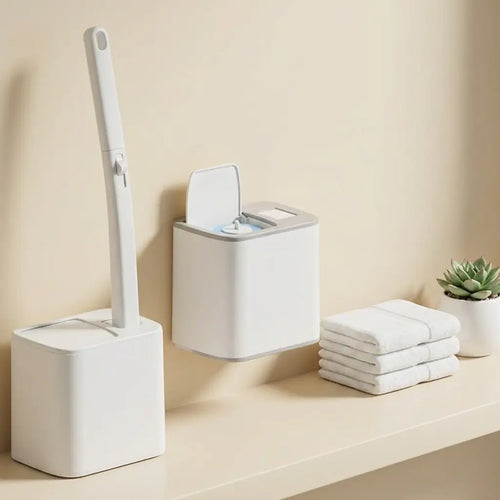 Replaceable Hygienic Toilet Brush with Built-in Disposable Cleaner The Life Shortcut